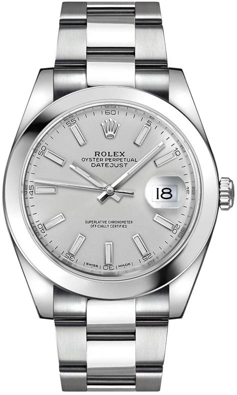 rolex silver watches for men.